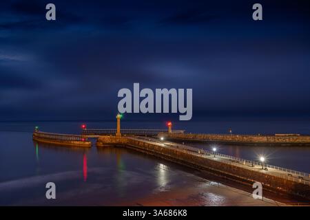Whitby Harbour, North Yorkshire, Großbritannien. Stockfoto