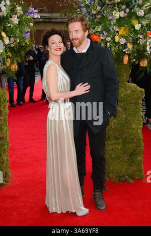 Helen McCrory und Damian Lewis kommen am 13. April 2015 zur britischen Premiere von A Little Chaos im Odeon Kensington in London Stockfoto
