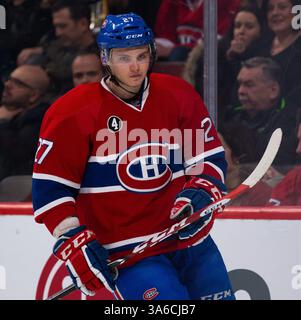 27. JANUAR 2015: Alex Galchenyuk #27 des Montreal Canadiens im Bell Centre in Montreal, Quebec, Kanada, während eines NHL-Spiels zwischen den Dallas Stars und den Montreal Canadiens. Die Montreal Canadiens besiegten die Dallas Stars mit 3:2. Philippe Bouchard/CSM(Bild: © Philippe Bouchard/Cal Sports Media/Cal Sport Media/ZUMAPRESS.com) Stockfoto