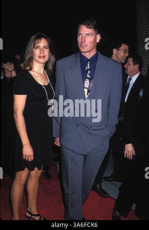 JANUAR 2011: CHRISTOPHER REEVE UND EHEFRAU DANA.1993. MICHAEL FERGUSON/PHOTOS(Bild: © Globe Photos/ZUMAPRESS.com) Stockfoto