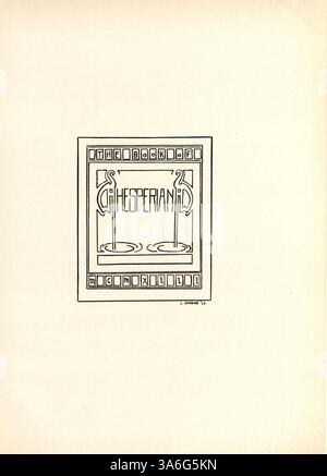 Das Hesperian Yearbook von 1913 beleuchtet die Schüler, Lehrer und außerschulischen Aktivitäten der West High School und bewahrt die Schulerinnerungen aus diesem Jahr. Stockfoto