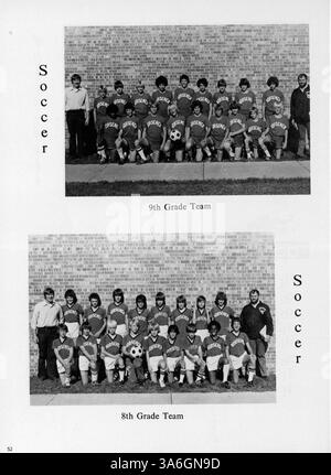 Das Jahrbuch 1978 von Hubert Olson Junior High bietet einen Überblick über das Schuljahr mit Schwerpunkt auf Schülern, Lehrern, Vereinen und sportlichen Veranstaltungen. Stockfoto