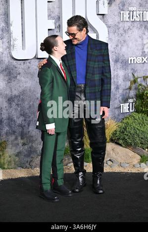 Bella Ramsey und Pedro Pascal bei der Premiere der zweiten Staffel der HBO Serie The Last of US im TCL Chinese Theater. Los Angeles, 24.03.2025 *** Bella Ramsey und Pedro Pascal bei der Premiere der zweiten Staffel der HBO-Serie The Last of US im TCL Chinese Theater Los Angeles, 24 03 2025 Foto:xD.xStarbuckx/xFuturexImagex Last 5544 Stockfoto