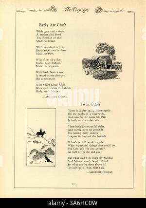 Das Dayesye Jahrbuch 1929 der St. Margaret's Academy erinnert an die akademischen, sportlichen und sozialen Leistungen der Schüler während des Schuljahres 1928-1929. Stockfoto