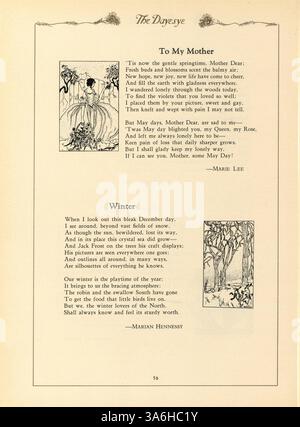 Das Dayesye Yearbook 1929 bietet einen umfassenden Überblick über das Schuljahr 1928-1929 an der St. Margaret's Academy und dokumentiert sportliche Wettkämpfe, Schülerleistungen und außerschulische Programme. Stockfoto