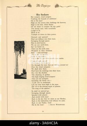 Das Dayesye Jahrbuch 1929 fasst die Höhepunkte der St. Margaret's Academy für das akademische Jahr 1928-1929 zusammen und zeigt die Leistungen der Studenten in Leichtathletik, Akademikern und außerschulischen Aktivitäten. Stockfoto