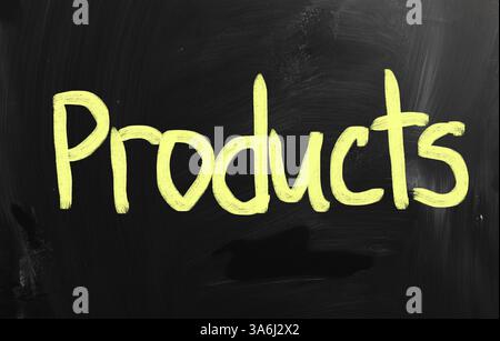 Geschäftsideen mit weißer Kreide auf einer Tafel handschriftliche Stockfoto