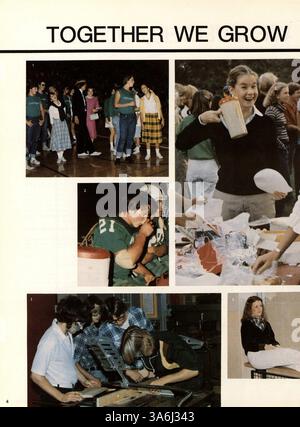 Das Whigrean Yearbook 1979 der Edina East High School dokumentiert die Höhepunkte des Schuljahres 1978-1979, darunter Leichtathletik, akademische Leistungen, Vereine und gesellschaftliche Veranstaltungen. Stockfoto