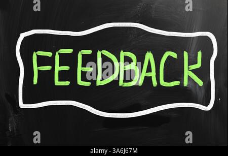 Geschäftsideen mit weißer Kreide auf einer Tafel handschriftliche Stockfoto