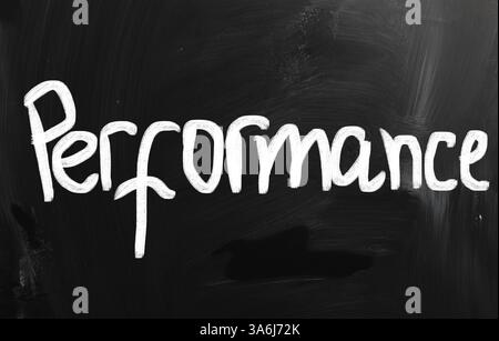 Geschäftsideen mit weißer Kreide auf einer Tafel handschriftliche Stockfoto