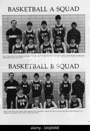 Das 1984 South View Jr. Das High Yearbook dokumentiert die wichtigsten Veranstaltungen des Schuljahres 1983-1984, darunter sportliche Wettbewerbe, akademische Leistungen und die Teilnahme der Schüler an Vereinen und außerschulischen Aktivitäten. Er hebt die Beteiligung von Schülern und Lehrern an Schulveranstaltungen während des ganzen Jahres hervor. Stockfoto