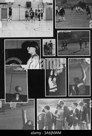 Das 1984 South View Jr. Das High Yearbook dokumentiert die Leistungen von Schülern und Lehrern während des Schuljahres 1983-1984, wobei der Schwerpunkt auf akademischen Erfolgen, sportlichen Leistungen und außerschulischer Beteiligung liegt. Sie zeigt wichtige Momente in der Geschichte und im Leben der Schüler in diesem Jahr auf. Stockfoto