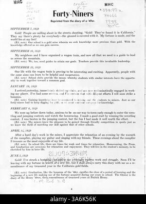 Das Jahrbuch 1949 der Patrick Henry High School zeigt Studenten, Dozenten, Leichtathletik, Clubs und Veranstaltungen aus dem Schuljahr 1948-1949. Stockfoto