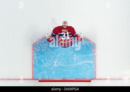 27. JANUAR 2015: Montreal Canadiens Torwart Carey Price #31 während eines NHL-Spiels zwischen den Dallas Stars und den Montreal Canadiens im Bell Centre in Montreal, Quebec, Kanada. Die Montreal Canadiens besiegten die Dallas Stars mit 3:2. Philippe Bouchard/CSM(Bild: © Philippe Bouchard/Cal Sports Med/Cal Sport Media/ZUMAPRESS.com) Stockfoto