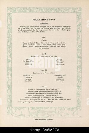 Das „Hesperian“ Jahrbuch von 1925 zeigt die wichtigsten Momente und Erfolge von Studenten und Dozenten der West High aus dem akademischen Jahr 1924-1925. Stockfoto