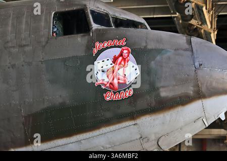Douglas C-47 Skytrain, American Airpower Museum, Republic Airport, Farmingdale, Long Island, NY Stockfoto
