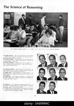 Das Whigrean Jahrbuch 1963 der Edina-Morningside High School dokumentiert die Aktivitäten, Erfolge, Lehrkräfte und Schüler des Schuljahres 1962-1963. Stockfoto