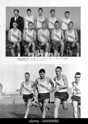 Dieses Whigrean Jahrbuch 1963 der Edina-Morningside High School dokumentiert die Leistungen und Aktivitäten von Schülern, Lehrern und Sportteams während des akademischen Jahres 1962-1963. Stockfoto