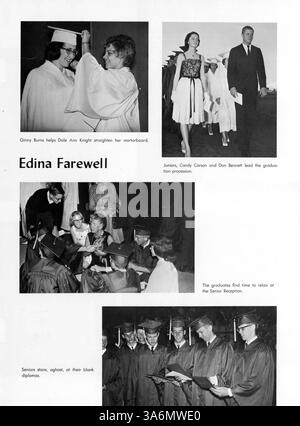 Das Whigrean Jahrbuch 1963 dokumentiert die Schülerschaft der Edina-Morningside High School, Lehrer, Vereine, Sportmannschaften und Veranstaltungen aus dem akademischen Jahr 1962-1963 in Edina, Minnesota. Stockfoto