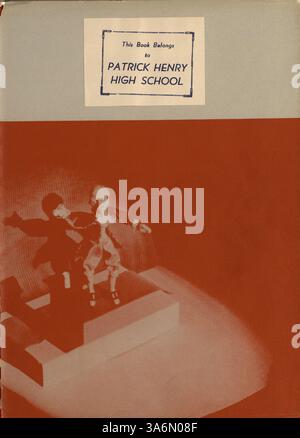Die Ausgabe 1941 des Jahrbuchs „Redner“ der Patrick Henry High School zeigt Porträts von Schülern, Lehrkräften, Vereinen, Leichtathletik und Höhepunkten des Schuljahres 1940-1941. Stockfoto