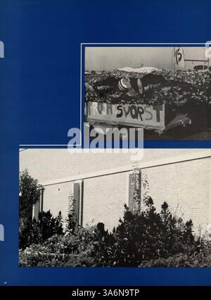 Das 1975 Talons Yearbook der Cooper High School beleuchtet die Leistungen und Aktivitäten der Schüler, Lehrer und Vereine der Schule im Schuljahr 1974-1975. Stockfoto