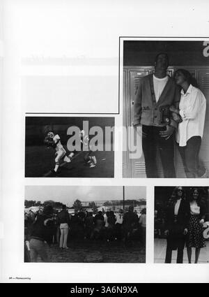 Die Ausgabe 1975 des Talons Yearbook dokumentiert die wichtigsten Momente des 1974-1975-jährigen Jahres der Cooper High School, darunter Leichtathletik, Schülerleben und Höhepunkte der Lehrer. Stockfoto