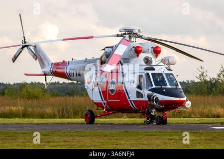Tschechische Luftwaffe PZL W-3 Sokol Such- und Rettungshubschrauber. Sanicole, Belgien - 10. September 2021 Stockfoto