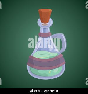 Isolierter farbiger Zaubertrank-Vektor Stock Vektor