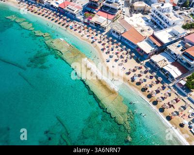 Malerische Bucht von Agia Pelagia, Kreta Stockfoto