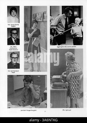 Breck Yearbook 1974, Mustang, dokumentiert die wichtigsten Momente des Schuljahres 1973-1974 in Breck, einschließlich der Leistungen der Schüler, Beiträge der Lehrkräfte und sportlichen Highlights. Stockfoto