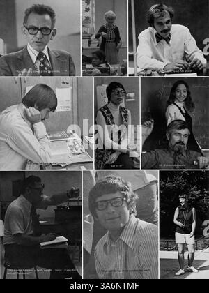 Das Mustang Jahrbuch 1974 der Breck School dokumentiert die Schüler, Lehrer, Sport, Vereine und Veranstaltungen des akademischen Jahres 1973-1974. Stockfoto