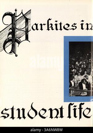 Das Echowan Jahrbuch 1959 der St. Louis Park High School erfasst die Erfahrungen von Schülern, Lehrkräften, Leichtathletik, Clubs und Veranstaltungen aus dem Schuljahr 1958-1959 im Hennepin County. Stockfoto