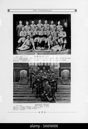 Dieses Jahrbuch 1925 der de La Salle High School dokumentiert das Leben der Schüler, die Leichtathletik, die Lehrkräfte und die außerschulischen Aktivitäten während des Schuljahres 1924-1925. Stockfoto