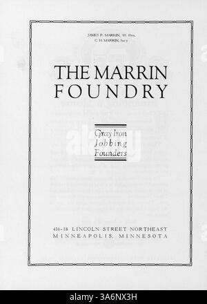 Dieses Jahrbuch 1925 der de La Salle High School dokumentiert die Aktivitäten der Schüler, Leichtathletik, Vereine und Schlüsselveranstaltungen des akademischen Jahres 1924-1925. Stockfoto