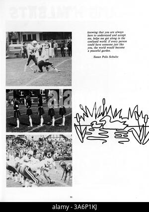 Das „Antler Yearbook 1979“ der Minnehaha Academy zeichnet die Höhepunkte des akademischen Jahres 1978-1979 auf, darunter die Leistungen von Schülern und Lehrern, Leichtathletik und außerschulische Aktivitäten. Stockfoto