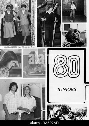 Das Antler Yearbook 1979 der Minnehaha Academy bietet einen umfassenden Überblick über die Höhepunkte der Schüler, Lehrkräfte, sportlichen und außerschulischen Aktivitäten aus dem Schuljahr 1978-1979. Stockfoto