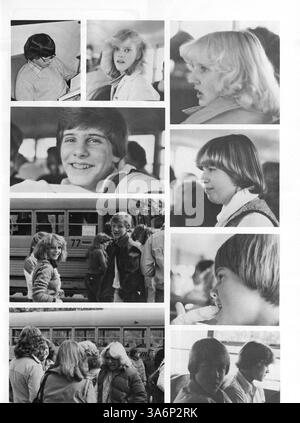 Das Antler Yearbook 1979 der Minnehaha Academy bietet einen Überblick über die Leistungen von Studenten und Dozenten, sportliche Wettkämpfe und außerschulische Aktivitäten im Laufe des Jahres 1978-1979. Stockfoto