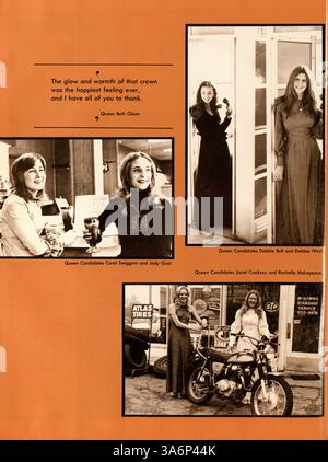 Das Echowan Jahrbuch 1973 der St. Louis Park High School erfasst das akademische Jahr 1972-1973 und dokumentiert Schüler, Lehrer, Vereine, Leichtathletik, und andere wichtige Ereignisse in der Schulgemeinschaft. Stockfoto