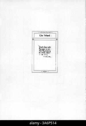 Die Ausgabe 1925 des South High Yearbook, Tiger, spiegelt die Schüler, Lehrer, Leichtathletik, Clubs und Veranstaltungen des Schuljahres 1924-1925 mit Schwerpunkt auf afroamerikanischen Schülerbeiträgen und Beteiligung an der Schulgemeinschaft. Stockfoto