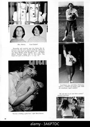 Diese Ausgabe des Polaris Jahrbuchs von North High 1966 dokumentiert die Höhepunkte des akademischen Jahres 1965-1966, darunter sportliche Veranstaltungen, Studentenclubs und die bedeutenden Beiträge afroamerikanischer Schüler zur Schulgemeinschaft. Stockfoto