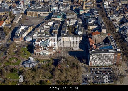Luftbild, Rathaus Stadtverwaltung mit Friedensplatz, Hansaplatz, Stadt, Dortmund, Ruhrgebiet, Nordrhein-Westfalen, Deutschland ACHTUNGxMINDESTHONORARx60xEURO *** Luftansicht, Rathaus Stadtverwaltung mit Friedensplatz, Hansaplatz, Stadt, Dortmund, Ruhrgebiet, Nordrhein-Westfalen, Deutschland ATTENTIONxMINDESTHONORARx60xEURO Stockfoto