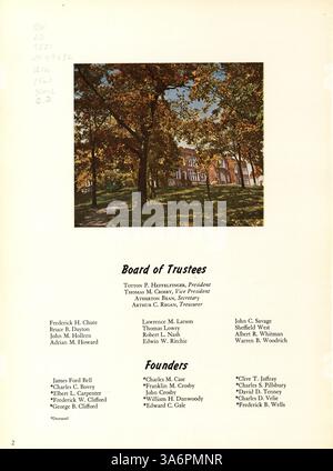 Das Call O' Pan Jahrbuch 1960 von der Blake High School beleuchtet die Schüler, Lehrer, Sportteams, Vereine und Großveranstaltungen des Schuljahres 1959-1960 und erfasst das Wesen des Schülerlebens und der Aktivitäten. Stockfoto