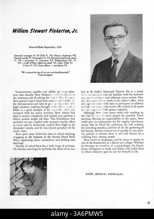 Das Call O' Pan Jahrbuch 1960 von der Blake High School zeigt wichtige Veranstaltungen und Erfolge aus dem Schuljahr 1959-1960, darunter Studenten, Dozenten, Leichtathletik und Clubs. Stockfoto