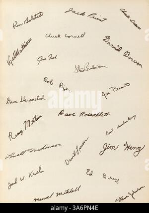 Diese Ausgabe von Blakes Call O' Pan Jahrbuch 1960 präsentiert eine Sammlung von Studentenporträts, Lehrerprofilen, sportlichen Veranstaltungen und anderen Höhepunkten aus dem akademischen Jahr 1959-1960. Stockfoto