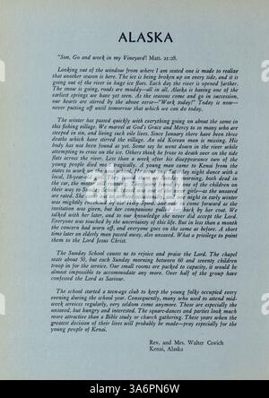 Die Ausgabe 1950 des Antler Jahrbuchs von der Minnehaha Academy zeigt sportliche Teams, akademische Clubs und wichtige Schülerveranstaltungen aus dem Schuljahr 1949-1950. Stockfoto