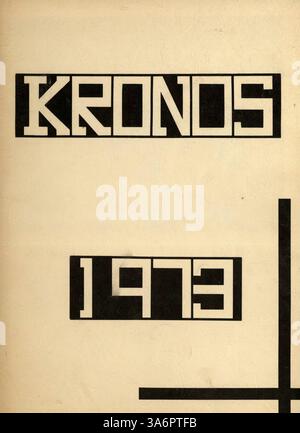 Das Jahrbuch 1973 der Highcroft Country Day School erfasst Studenten, Dozenten, Clubs und Aktivitäten aus dem akademischen Jahr 1972-1973 vor der Fusion mit Blake Schools. Stockfoto