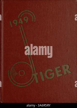 Das 1949 Tiger Jahrbuch der South High School dokumentiert die Schülerschaft, die Leichtathletik, die Vereine und die wichtigsten Ereignisse des Schuljahres 1948-1949. Es bietet Einblick in die akademischen, kulturellen und sozialen Aktivitäten während einer bedeutenden Epoche der afroamerikanischen Geschichte. Stockfoto