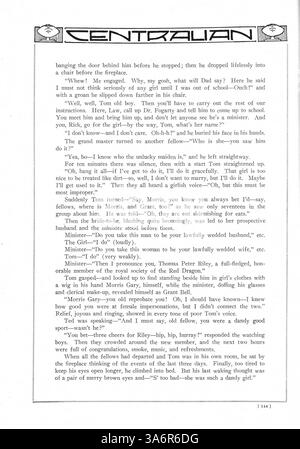 Dieses Jahrbuch 1920 in Centralian zeigt Schüler, Lehrer, Sportmannschaften, Vereine und wichtige Veranstaltungen an der Central High School, wobei der Schwerpunkt auf der Geschichte der afroamerikanischen Schule im Schuljahr 1919-1920 liegt. Stockfoto