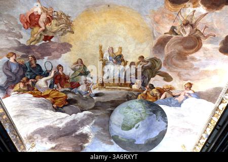 Zimmerdecke im Palazzo Barberini in Rom Italien Stockfoto