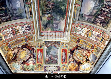 Gemalte Decke im Palazzo Barberini in Rom Italien Stockfoto